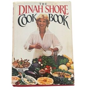 Dinah Shore Cookbook by Dinah Shore (1983, Hardcover, DJ) used stained vintage